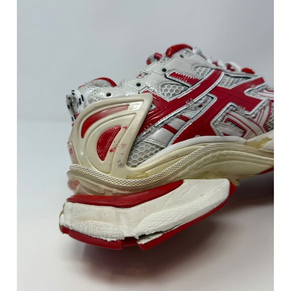 Balenciaga Runner Sneaker Red/White Size 12 US 45 EU - Picture 8 of 10